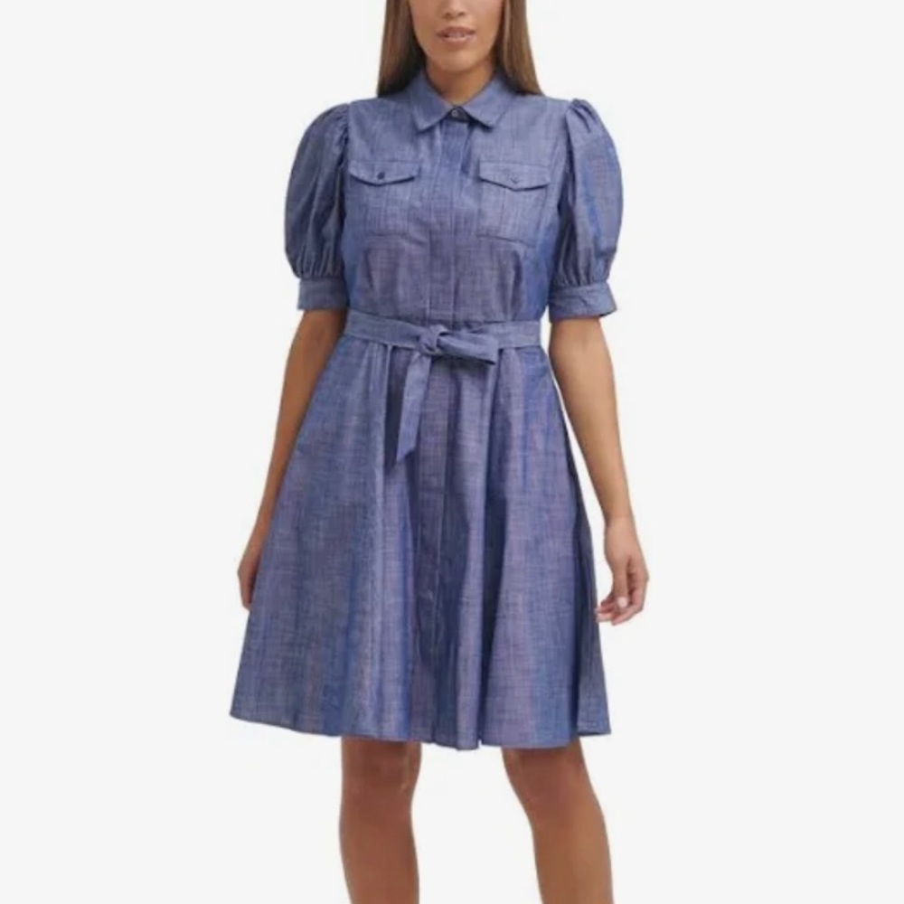 Calvin Klein Chambray Shirtdress Size 12